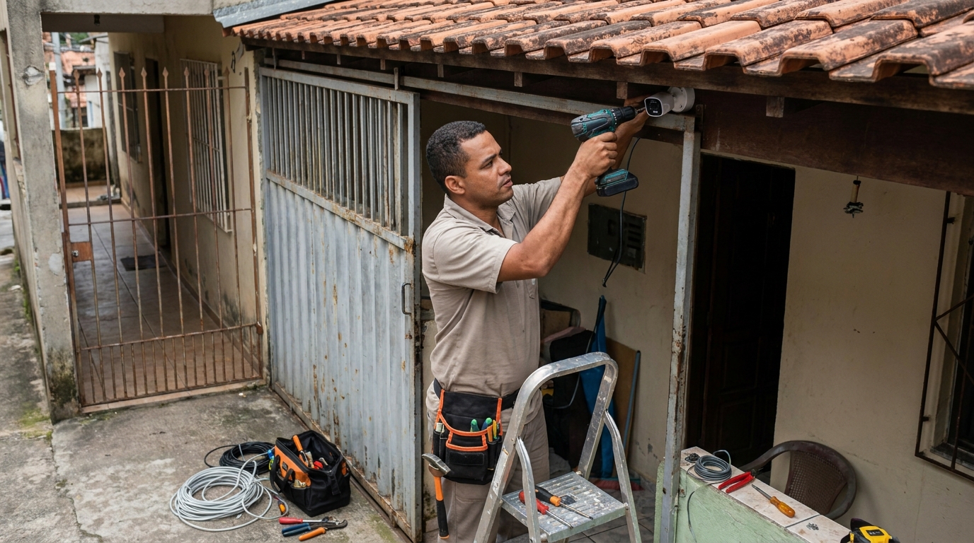 Instalação de Câmera Residencial em Acupe, Salvador‑BA