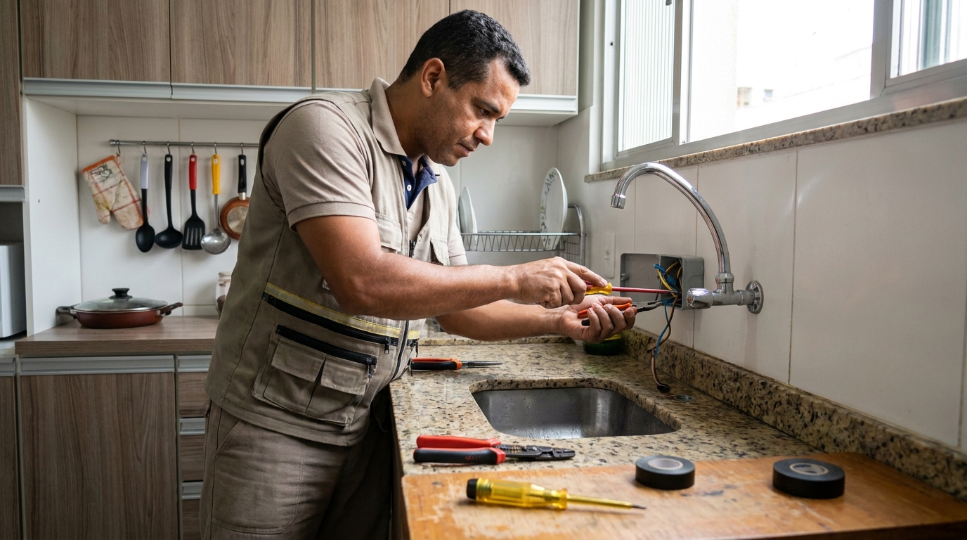 Instalação em Cozinha ou Área Gourmet na Barra, Salvador‑BA