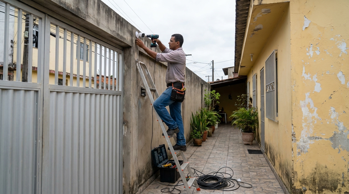 Passagem de Cabeamento em Acupe, Salvador‑BA